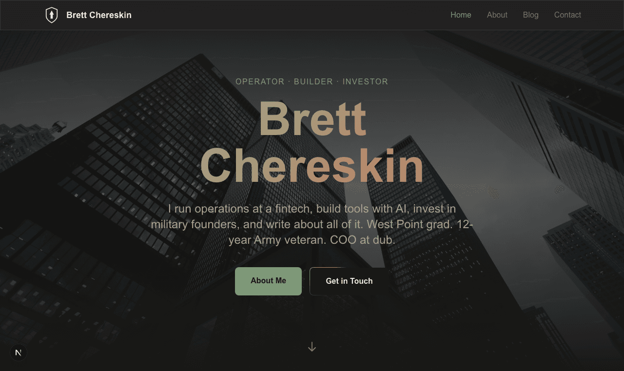 Home page, v1 (February)